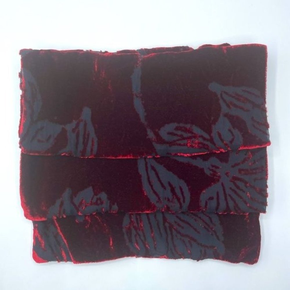 NEW Saldarini Luxurious Burnout Velvet & Silk Scarf  NWOT - Picture 11 of 12